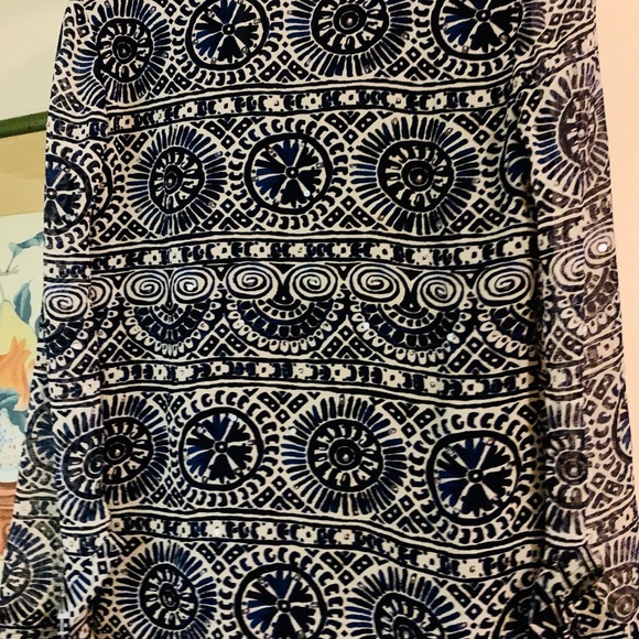 Tory Burch Stephanie Style Blue and White Tunic - Picture 5 of 6
